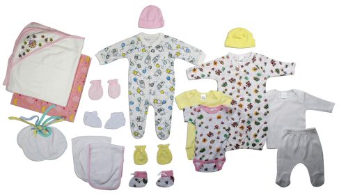 Newborn Baby Girl 19 Pc Layette Baby Shower Gift Set