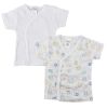 White Side Snap Short Sleeve Shirt - 2 Pack