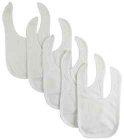 Solid White Bib (Pack of 5)