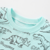 Baby Boy All Over Dinosaur Print Pattern Long Sleeve Casual Hoodie