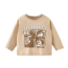 Baby Boy And Girl Print Pattern Long Sleeve Western Style Shirt