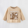 Baby Boy And Girl Print Pattern Long Sleeve Western Style Shirt