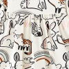 Baby Girl Cartoon Animal Pattern A-Line Design Loose Cotton Dress