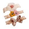 3 Pcs Baby Hair Bands Bowknot Cute Princess Headdress Girls Lace Flower Hair Accessories