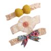 3 Pcs Baby Hair Bands Yellow Bowknot Cute Princess Headdress Girls Lace Flower Hair Accessories