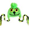 Baby Knitted Beanie Cute Green Geek with Cute Smiley Photo Prop for Baby Boys Girls