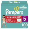 Pampers Cruisers 360 Enormous Pack Diapers Size 5;  100 Count