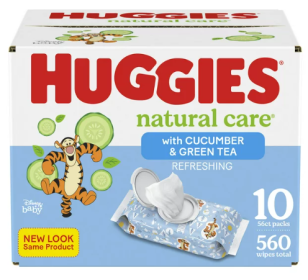 Huggies Natural Care Refreshing Baby Wipes;  Cucumber Scent;  560 Count