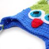 Baby Hand-knitted Owl Two-color Wool Hat for Both Girl and Boy