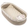 Baby Changing Basket Macrame Boho Theme Moses Basket for Babies Handmade 100% Cotton Rope