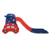 Baby Highchair and Toddler Slide with Basketball Hoop, Easy-Climb Stair, Extra Long Slide and Ball - Red and Blue Car XH