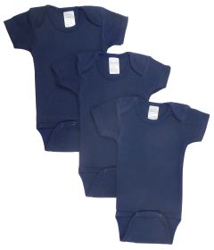 Navy Bodysuit Onezies (Pack of 3) (Color: navy, size: medium)