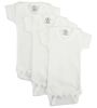 White Short Sleeve One Piece 3 Pack