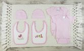 6 Pc Layette Baby Clothes Set