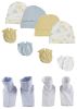 Boys Baby Caps, Booties and Mittens (Pack of 10)