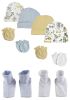 Baby Boys Caps, Booties and Mittens (Pack of 10)