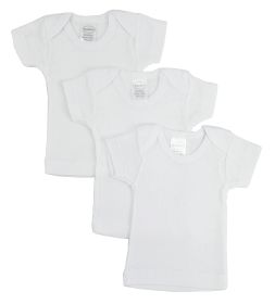 White Short Sleeve Lap Tee (Color: White, size: Newborn)