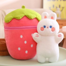 Fruit Pillow Doll Plush Toys (Option: Strawberry Bunny-30cm)