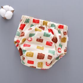 Baby Training Pants Washable 6-layer Gauze Diaper Cover (Option: Camera-L Code-5PCS)