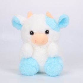 Cute Strawberry Cow Doll Toy (Option: Blue And White Cattle-20cm)