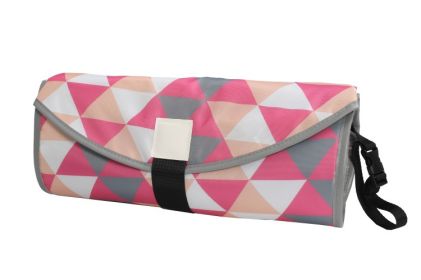 Baby's Polyester Portable Pilch Change (Option: Pink Triangle-Average Size)