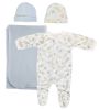 Boy Newborn Baby 4 Pc Layette Sets