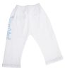 Boys White Pants with Print