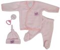 4 Piece Fleece Set - Pink