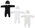 Unisex Closed-toe Sleep & Play with Caps (Pack of 6 )