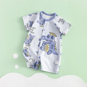 Thin Short Sleeve Newborn Breathable Clothes (Option: Doctor Dinosaur Hand Version-66cm)