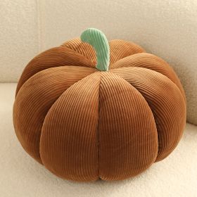 Colorful Pumpkin Pillow Halloween Plush Toy (Option: Brown-18cm)