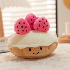 Creative Simulation Cute Strawberry Cake Plush Toy (Option: Pink Cake-10cm)