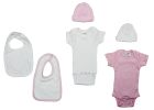 Girls 6 Piece Layette Set