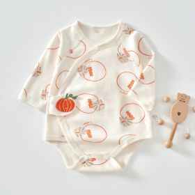 Newborn Baby Pure Cotton One-pieces Triangle Rompers (Option: Orange Pumpkin Onesie-59 Yards)