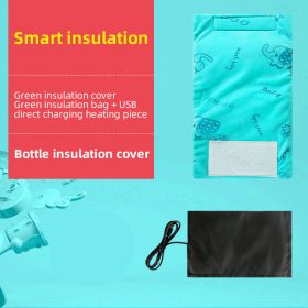 Bottle Heater Warmer; Portable Usb Car Bottle Warmer; Milk Water Heated Bag; Baby Accessories; Nursing Bottle Heater Insulated Bag (Color: green)