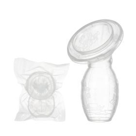 100ml Silicone Manual Control Breast Pump Breast Milk Collector Fixer Neonatal Nursing Pump Baby Breastfeeding Bottle (Color: Transparent)