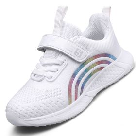 Child Leisure Non-slip Breathable Tenis Walking Sports Shoes Kids Teens Casual Mesh Sneakers Girls Boys Fashion Running Trainers (Color: TNM903868-1)