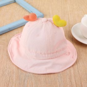 Summer new baby hat foreign style princess cute super cute fisherman hat boys and girls thin basin hat tide (Color: pink)