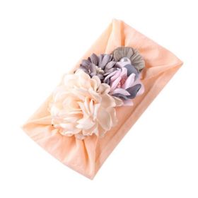 Newborn Baby Girl Nylon Headbands for Infant Toddler Kids Fashion Pretty Hair Accessories (Color: Orange)