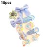 8/9/10Pcs/Set Cartoon Baby Girl Hair Clips Cute Bear Children Hairpins Bowknot Knitted Flower Kids Barretees Baby Hair Accessori