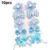 8/9/10Pcs/Set Cartoon Baby Girl Hair Clips Cute Bear Children Hairpins Bowknot Knitted Flower Kids Barretees Baby Hair Accessori