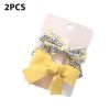 Cute Bows Baby Girls Hair Clips Solid Color Floral Pattern Children Hairpins Korean Korean Kids Hair Accessories