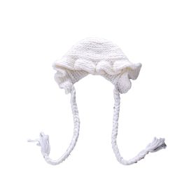 Newborn Baby Girls Boys Hat Beanie Infant Beanie Knit Warm Winter Hat (Color: White)