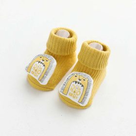 Baby Cartoon 3D Doll Patched Pattern Non-Slip Floor Socks (Size/Age: S (6-12M))