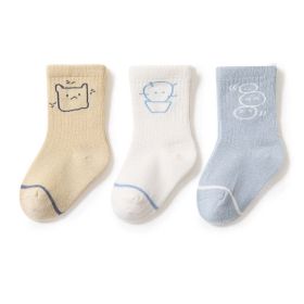 Baby Cute Print Pattern Mid-Tube Cotton Socks In Spring Autumn (Size/Age: M (1-3Y))