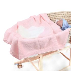 Children's Heart Knitted Graphic Air Conditional Blanket Wool Quilt (Size/Age: Average Size (0-12Y))