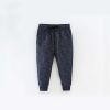 Baby Boy Solid Color Elastic Waist Casual Trousers In Autumn Outfits