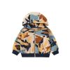 Baby Boy Camouflage Pattern Zipper Design Coat With Hat