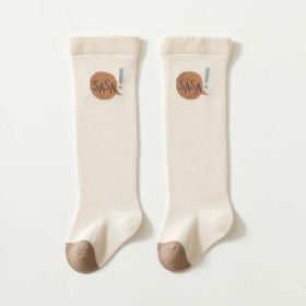 Baby Cartoon Embroidered Pattern Mid-Tube Design Korean Style Socks (Size/Age: M (1-3Y))