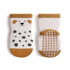 Baby Cartoon Dog Print Pattern Mid Tube Design Fashion Cute Toddler Socks (Size/Age: M (1-3Y))